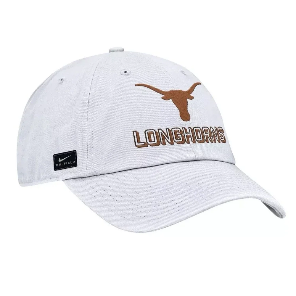Nike Adult Texas Longhorns White Game Day‎ Club Adjustable Hat Cap Size M/L